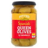 Sainsbury's Pitted Spanish Queen Olives 340g (150g*) Olives & antipasti Sainsburys   