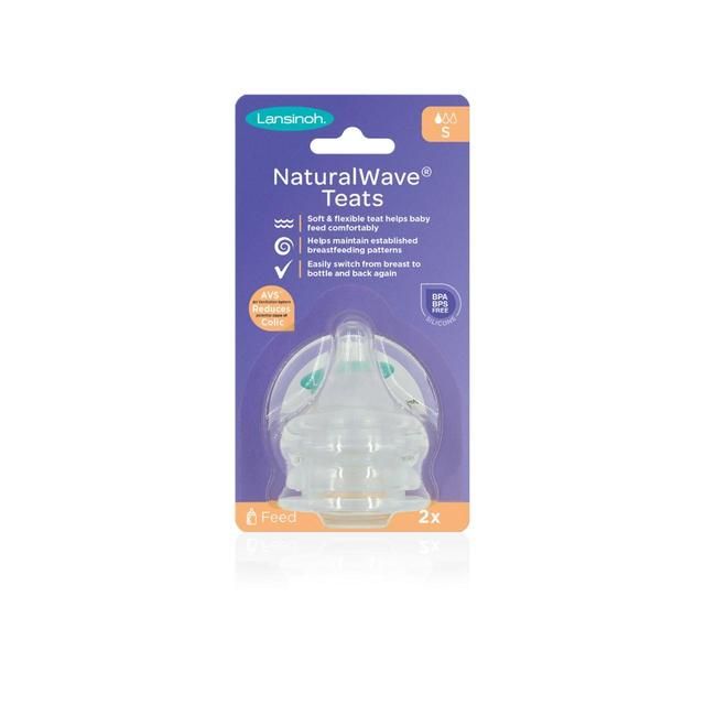 Lansinoh Silicone Bottle Teats Slow Flow   2 per pack GOODS M&S   