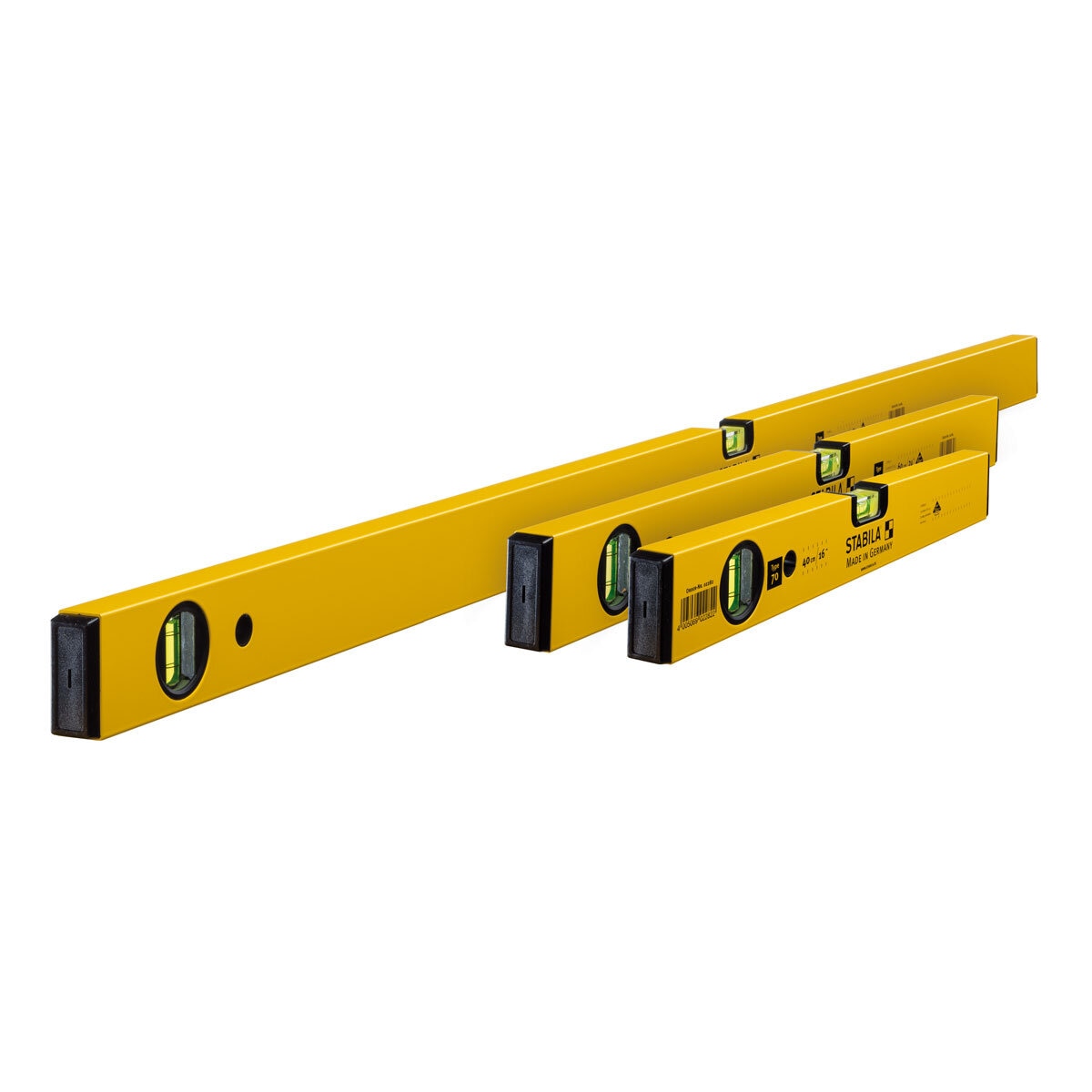 STABILA Trade Pack - Professional Spirit Levels in 40cm, 60cm + 120cm GOODS Costco UK