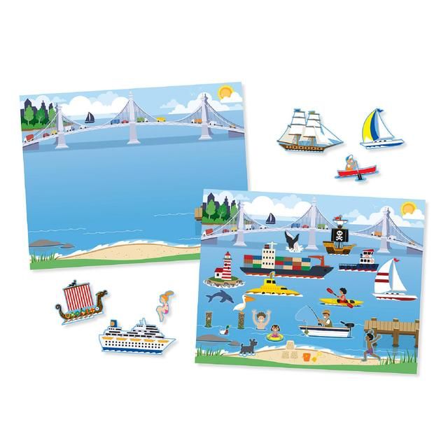 Melissa & Doug Reusable Sticker Pad Vehicles 3yrs+