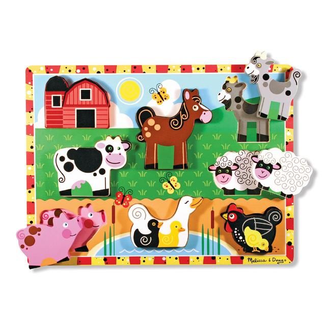 Melissa & Doug Farm Chunky Puzzle