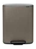 Brabantia Platinum Bo 60L Pedal Bin