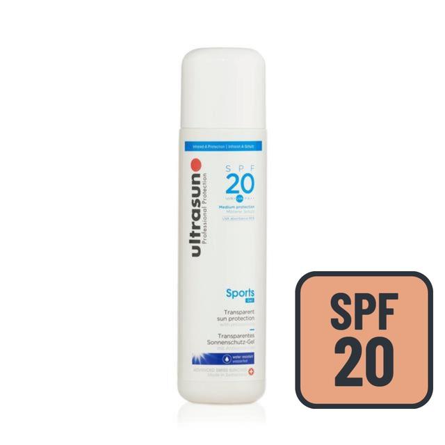 Ultrasun SPF 20 Sports Gel Sunscreen   200ml