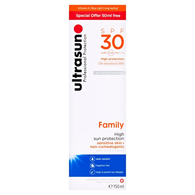 Ultrasun SPF 30 Family Sunscreen   150ml