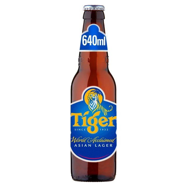 Tiger Lager Beer Bottle   640ml