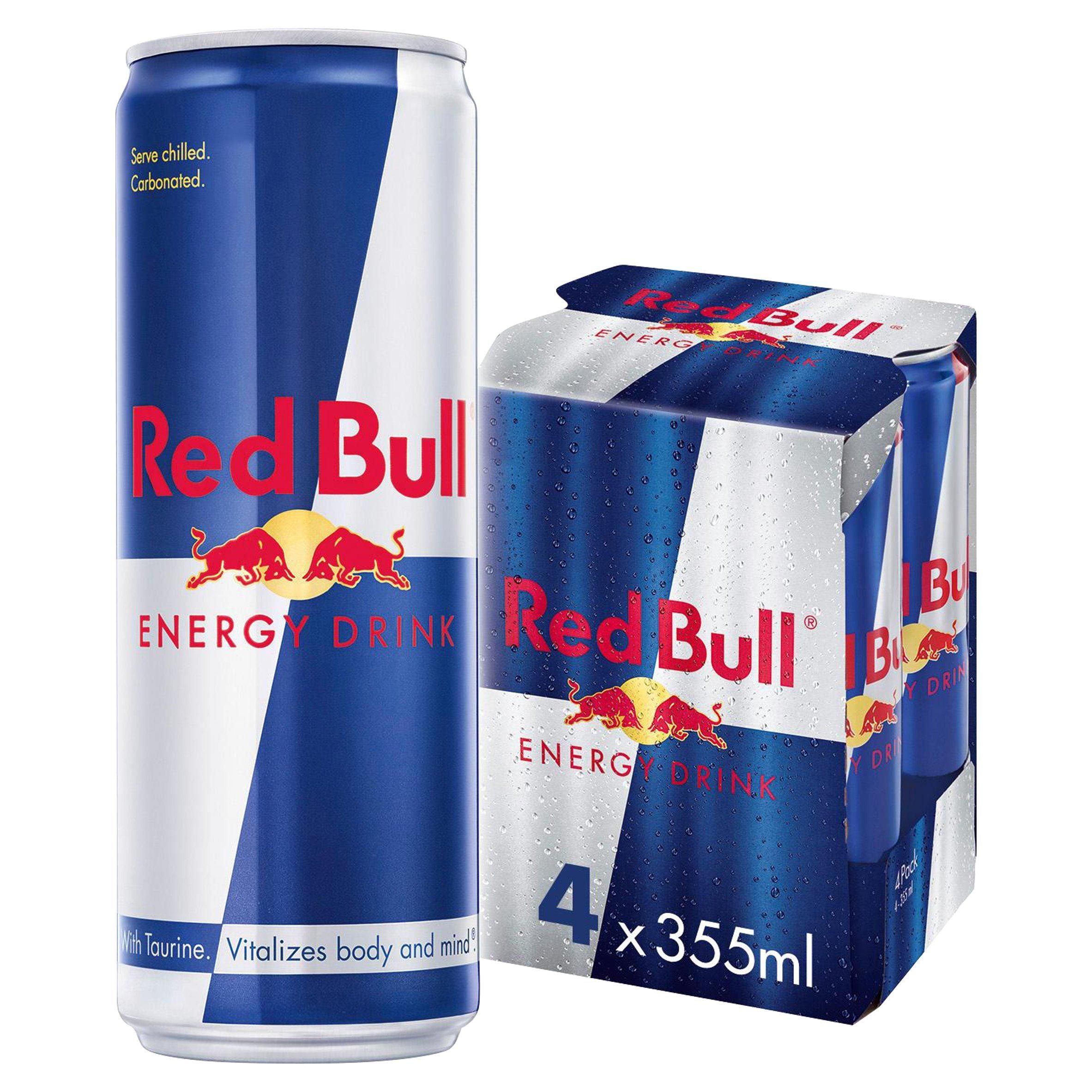 Red Bull Energy Drink 4x355ml All Sainsburys   