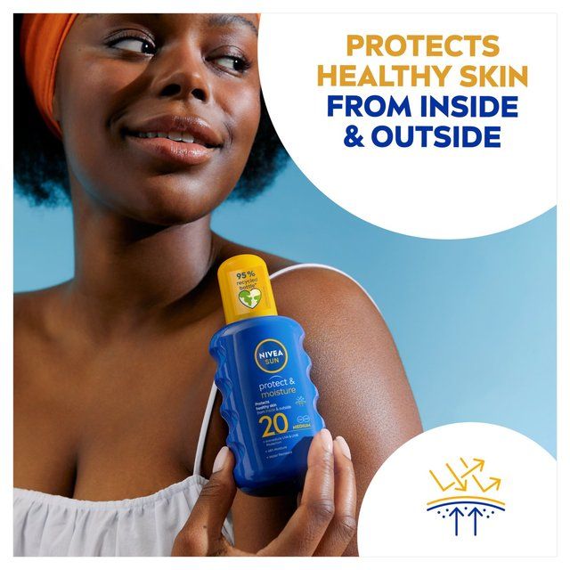 NIVEA SUN Protect & Moisture SPF 20 Sun Lotion Spray    200ml GOODS M&S   