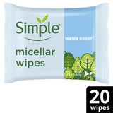 Simple Kind to Skin Micellar Biodegradable Cleansing Wipes   20 per pack GOODS M&S   