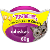 Whiskas Temptations Adult Cat Treat Biscuits with Chicken & Cheese   60g GOODS M&S   