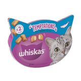 Whiskas Temptations Adult Cat Treat Biscuits with Salmon   60g GOODS M&S   