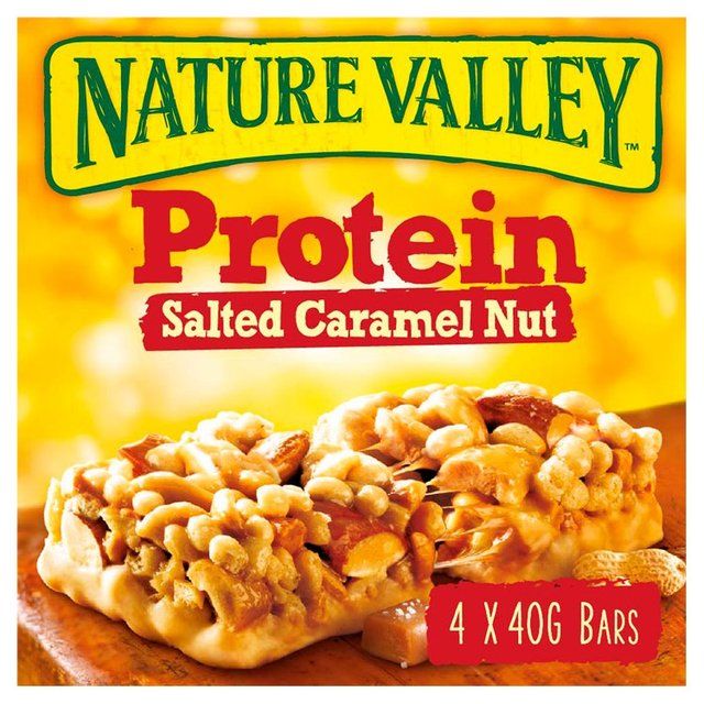 Nature Valley Protein Salted Caramel Nut Cereal Bars   4 x 40g