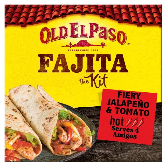 Old El Paso Mexican Fiery Jalepano & Tomato Fajita Kit   500g