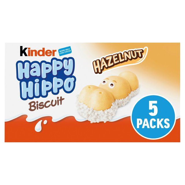 Kinder 5 Happy Hippo Milk & Hazelnut Biscuits   103.5g GOODS M&S   