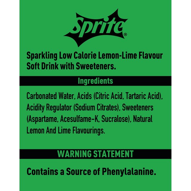 Sprite No Sugar   2L