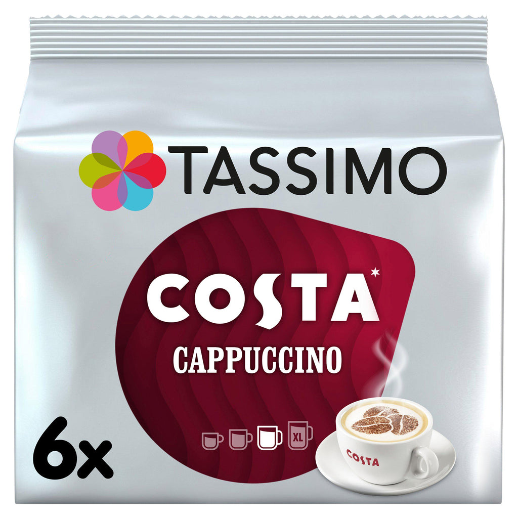 Tassimo Costa Cappuccino Coffee Pods x6