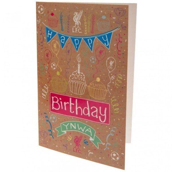 Liverpool FC YNWA Birthday Card (23cm x 15cm) GOODS Superdrug   