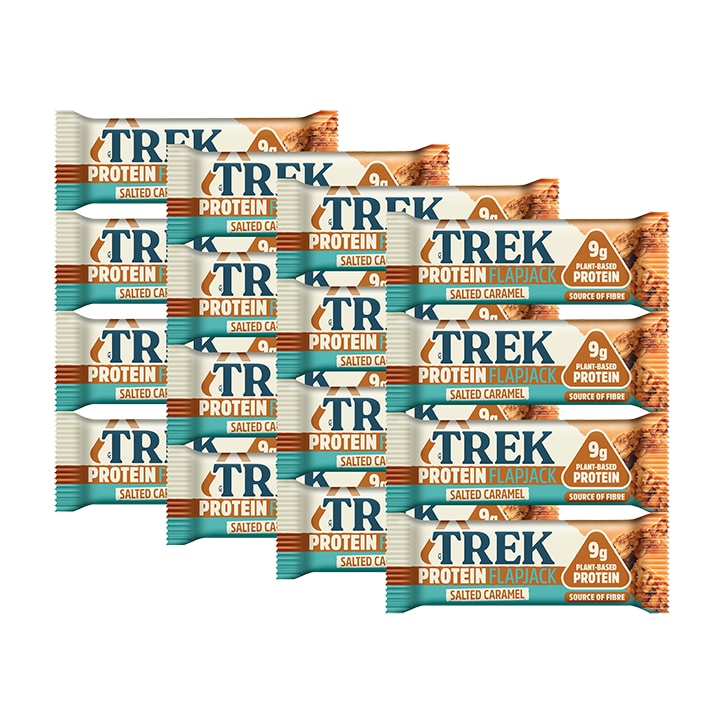 TREK Protein Flapjacks Salted Caramel 3 x 50g GOODS Holland&Barrett