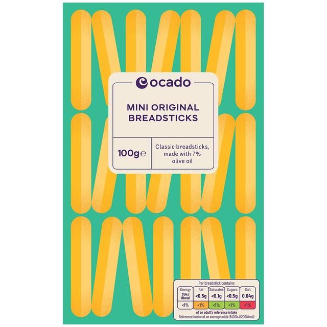 Ocado Original Mini Breadsticks   100g