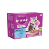 Whiskas 2-12mnths Kitten Wet Cat Pouches Fish Favourites in Jelly   12 x 85g GOODS M&S   