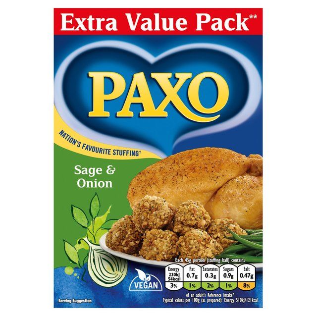 Paxo Sage & Onion Stuffing for Chicken   340g GOODS M&S   