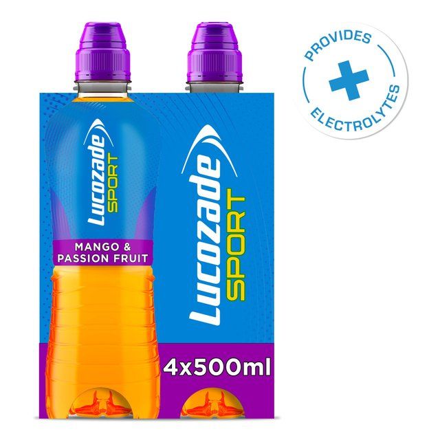 Lucozade Sport Drink Mango & Passionfruit   4 x 500ml