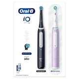 Oral B iO4 Toothbrush Matte Black & Lavender, Duo Pack GOODS Costco UK