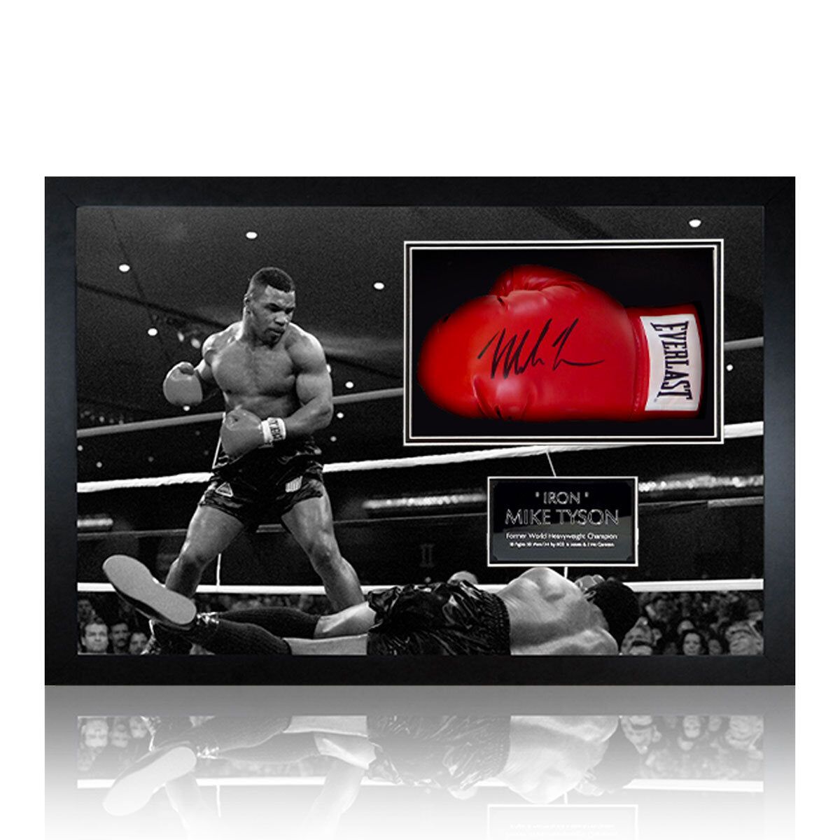 Mike Tyson Signed Boxing Glove Iconic Photo GOODS Costco UK