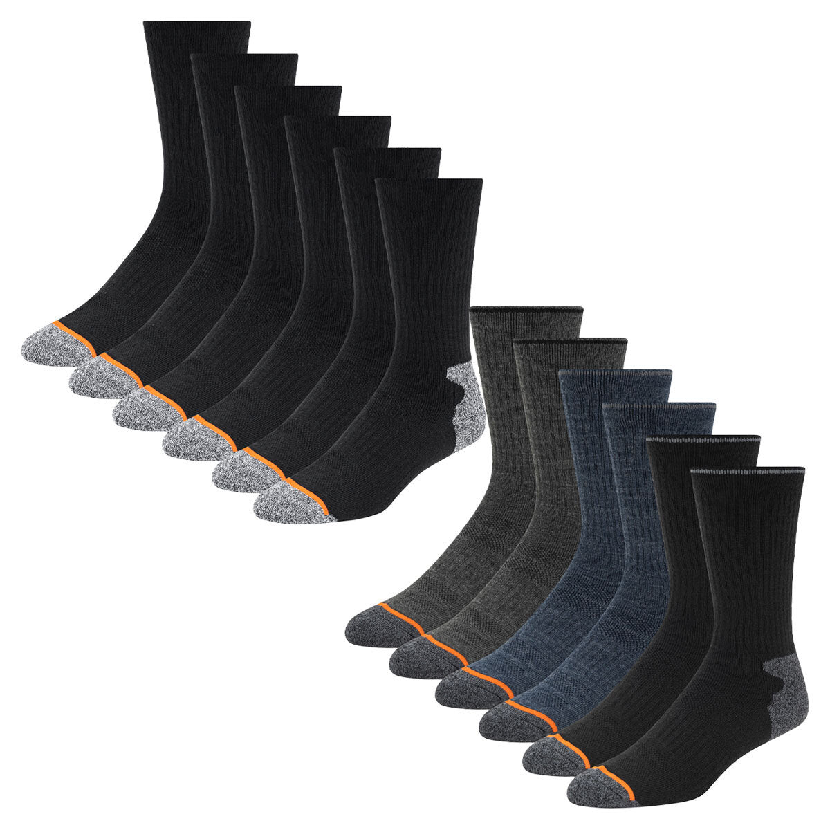 Weatherproof Men's Crew Sock, 6 Pack GOODS Costco UK