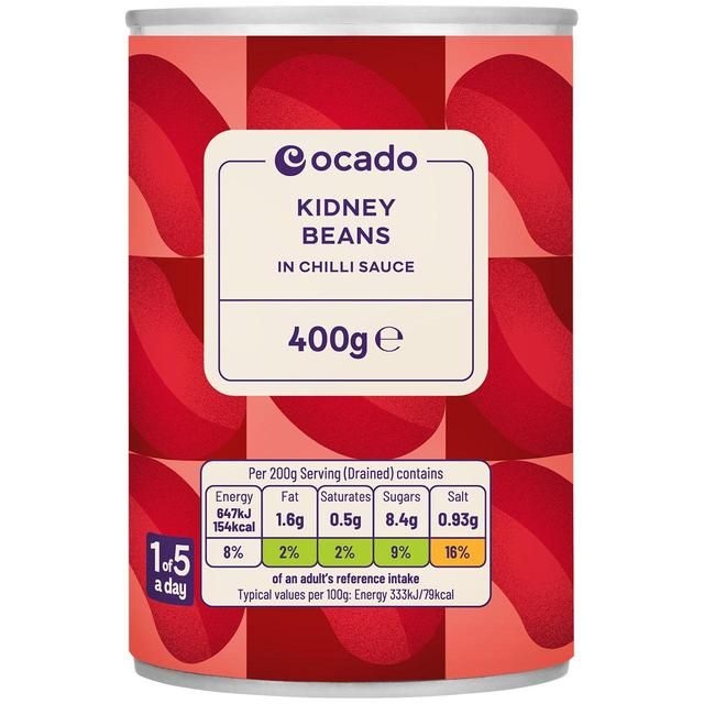 Ocado Red Kidney Beans in Chilli Sauce   400g GOODS M&S   