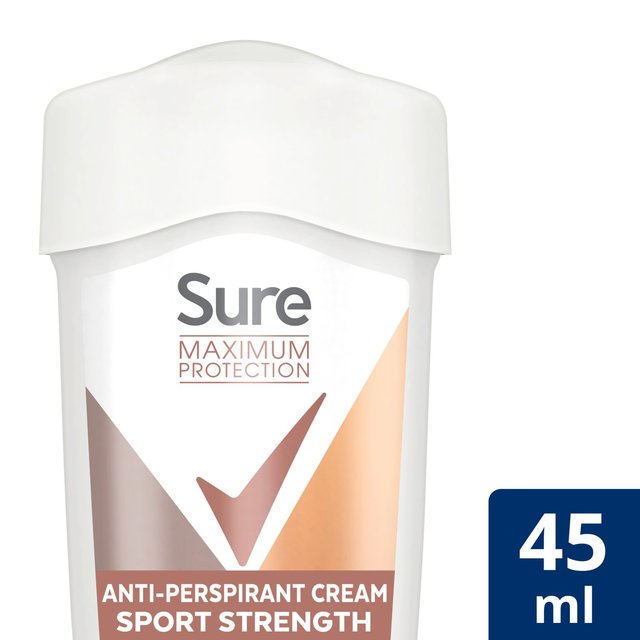 Sure Women Maximum Protection Sports Anti-Perspirant Deodorant Cream   45ml GOODS M&S   