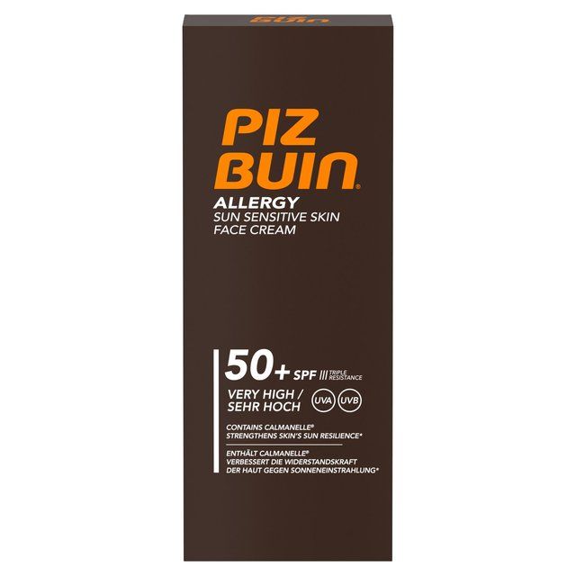 Piz Buin Allergy Sensitive SPF 50 Face Sun Cream   50ml