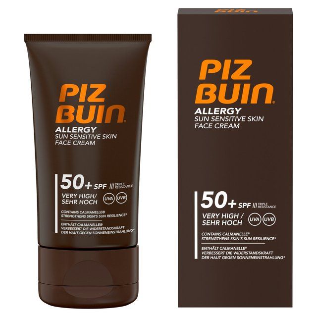 Piz Buin Allergy Sensitive SPF 50 Face Sun Cream   50ml GOODS M&S   