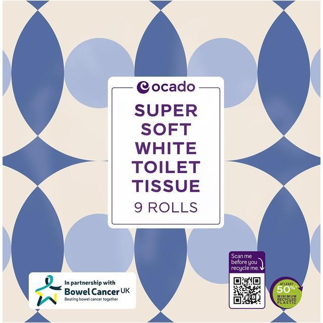 Ocado Super Soft White Toilet Tissue   9 per pack GOODS M&S   