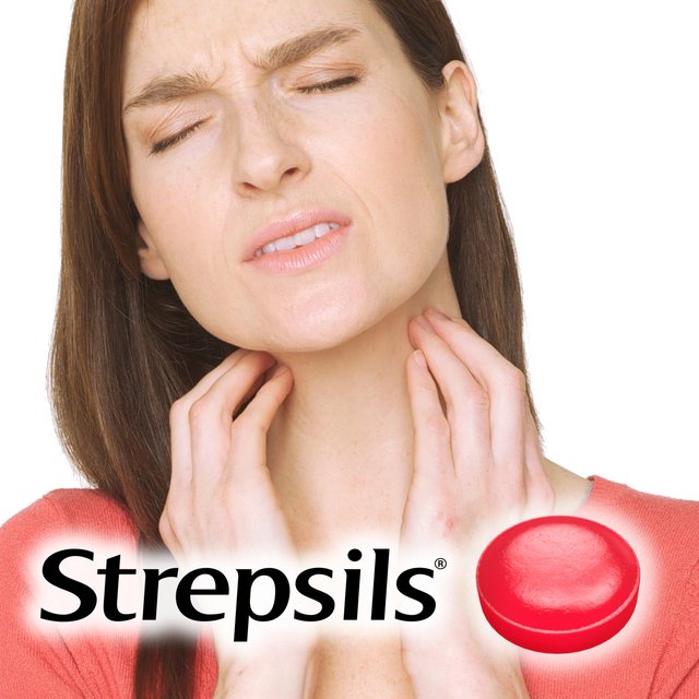 Strepsils Extra Cherry Throat & Pain Relief Lozenges   24 per pack