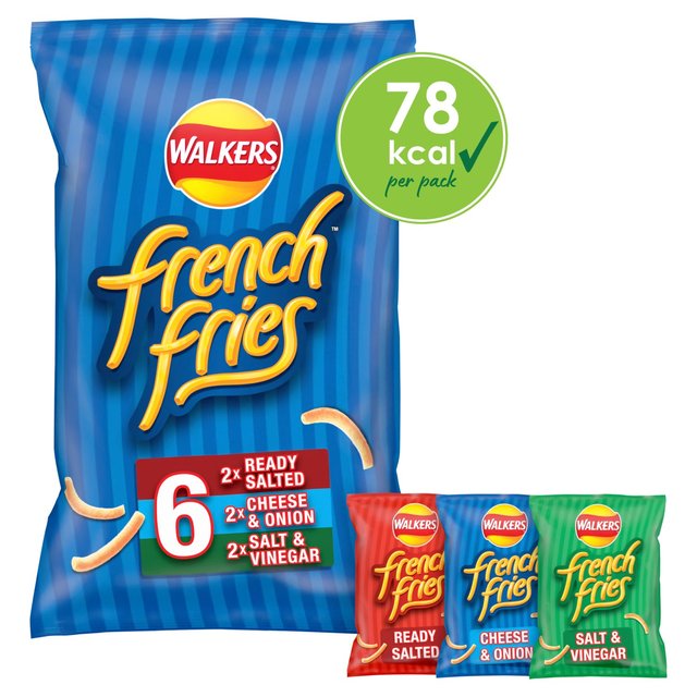 Walkers French Fries Variety Multipack Snacks   6 per pack