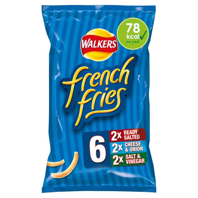 Walkers French Fries Variety Multipack Snacks   6 per pack