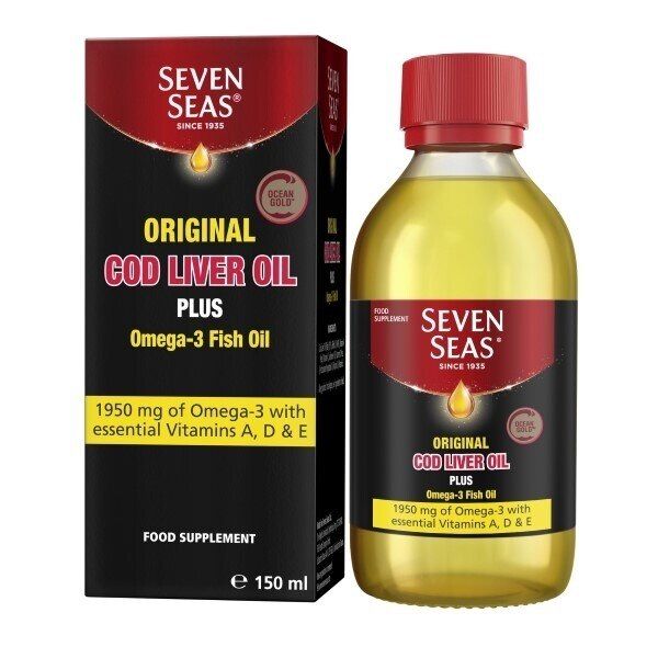 Seven Seas Cod Liver Oil + Omega-3 Liquid 150ml