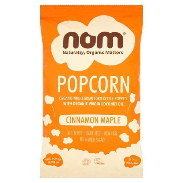 Nom Organic Cinnamon Maple Popcorn   25g GOODS M&S   