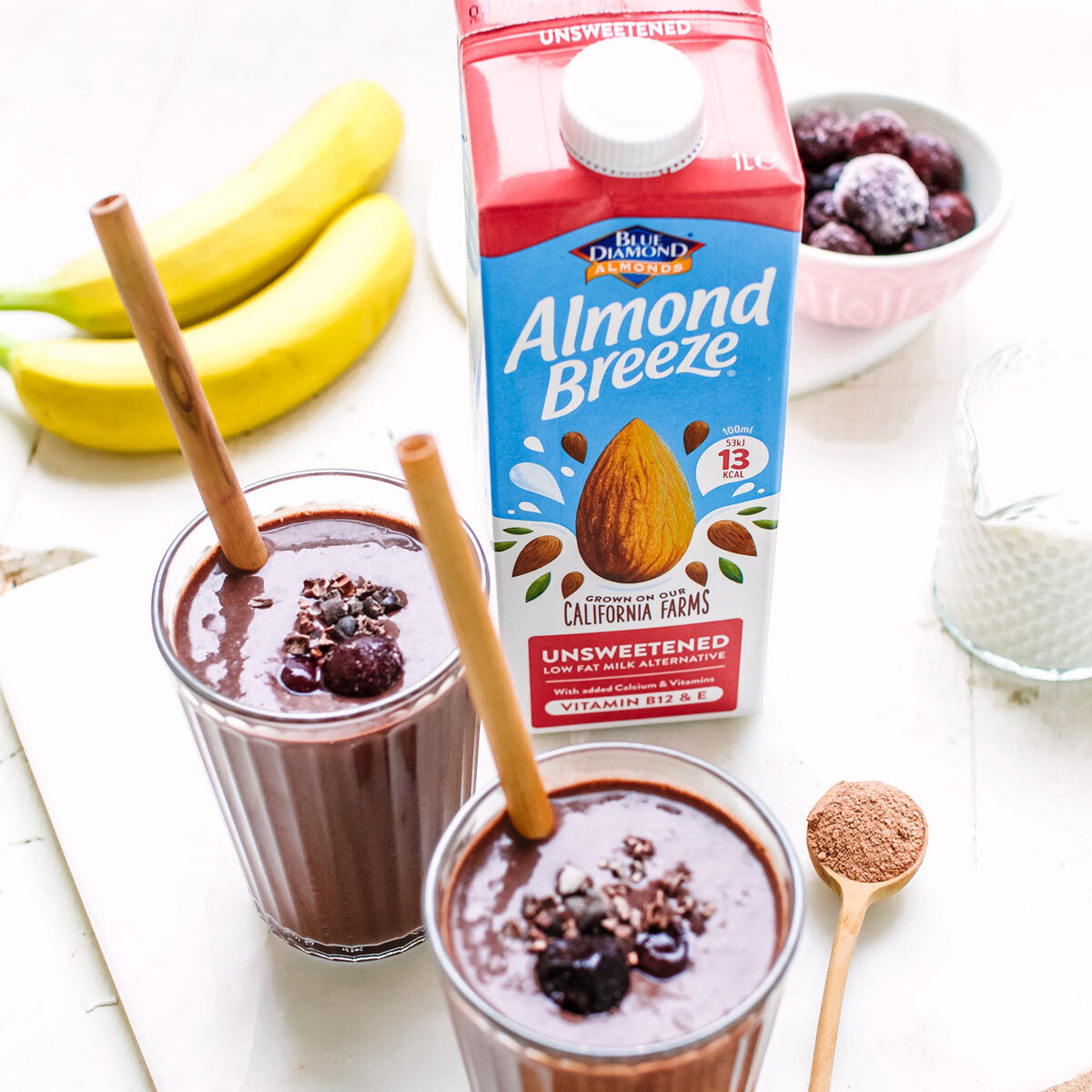Blue Almond Unsweetened Almond Drink, 8 x 1L - McGrocer