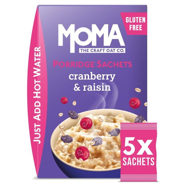 MOMA Cranberry & Raisin Porridge Sachets Gluten Free 5 x 70g   5 per pack GOODS M&S   