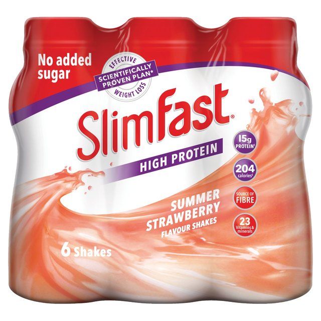 SlimFast Strawberry Milkshake Multipack   6 x 325ml GOODS M&S   