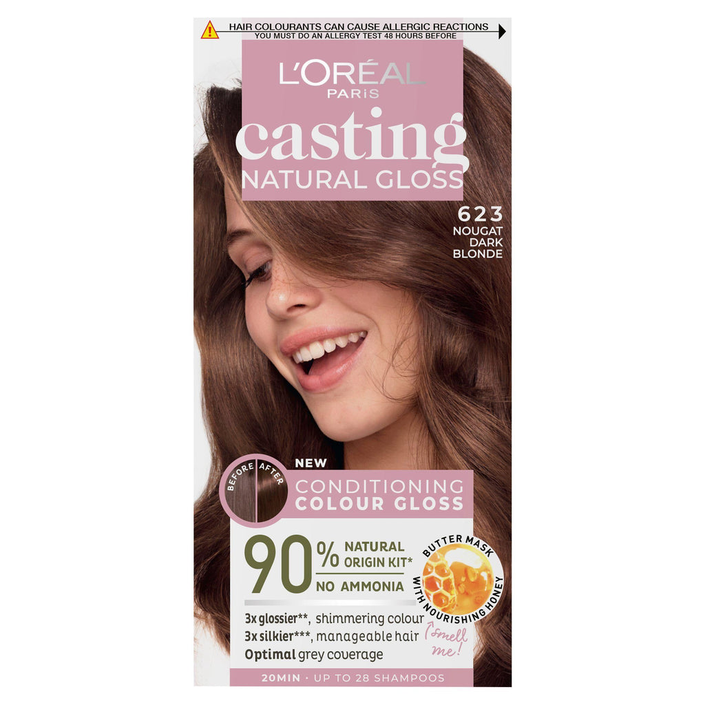 L'Oreal Paris Casting Natural Gloss Semi Permanent Hair Dye No Amonia Miel 6.23