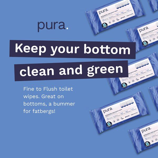 Pura Premium Flushable Moist Toilet Tissue Wipes, 40 Wipes GOODS Superdrug   