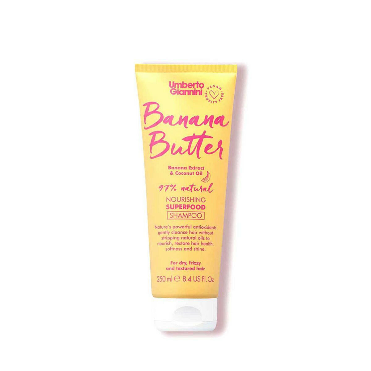 Umberto Giannini Banana Butter Nourishing Superfood Shampoo 250ml GOODS Boots   
