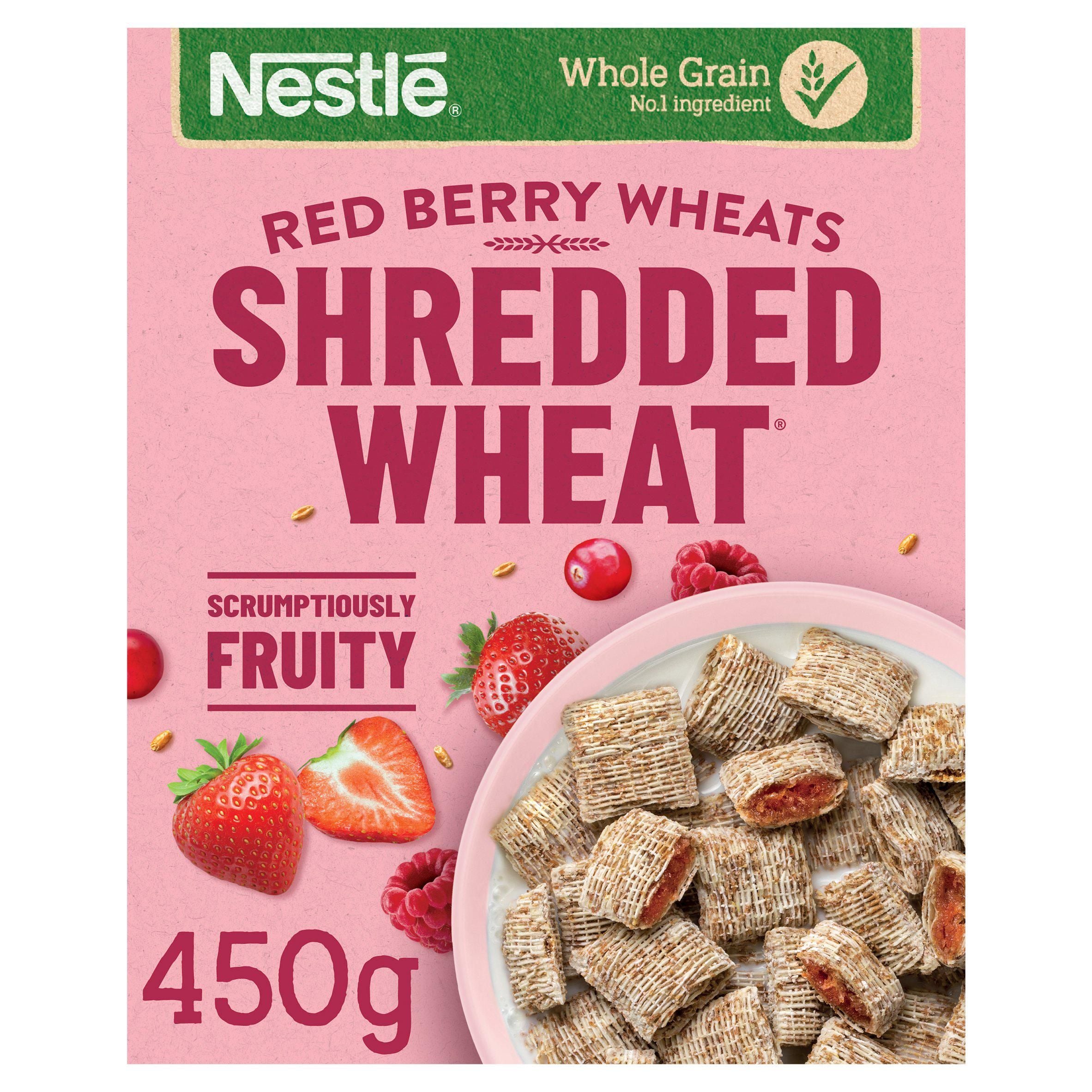 Shredded Wheat Red Berries & Vanilla Flavour 450g cereals Sainsburys   