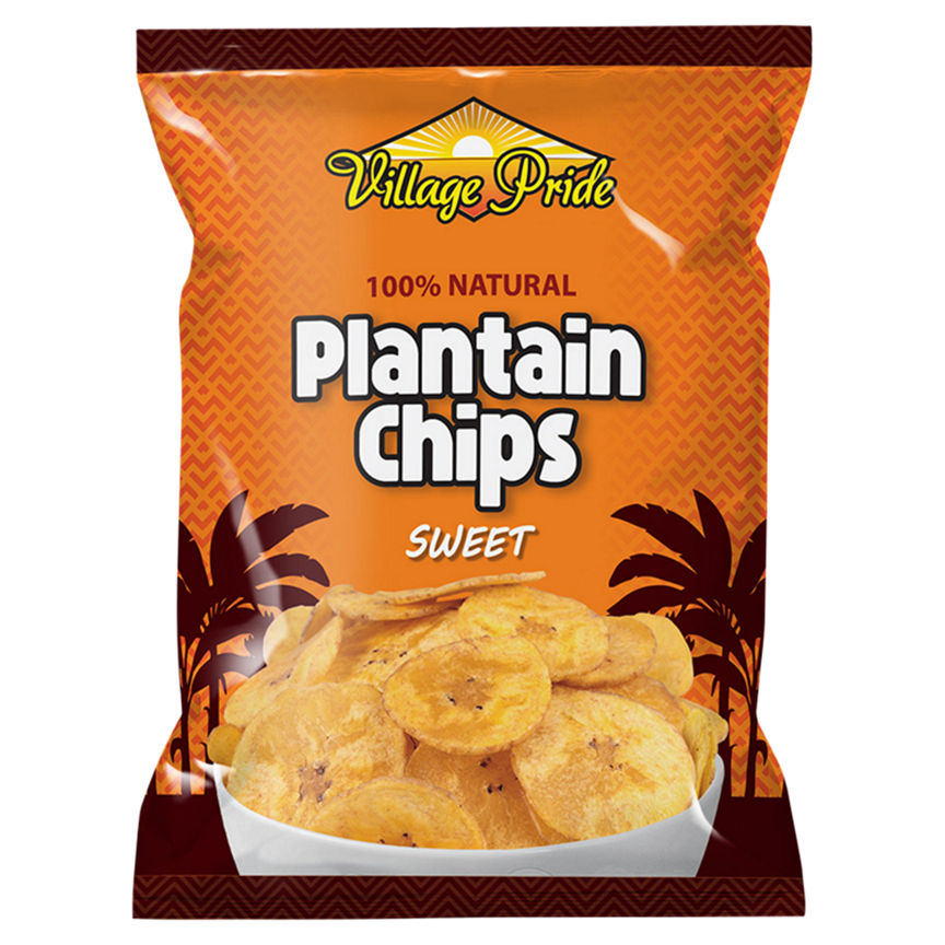 Village Pride Plantain Chips Sweet 75g