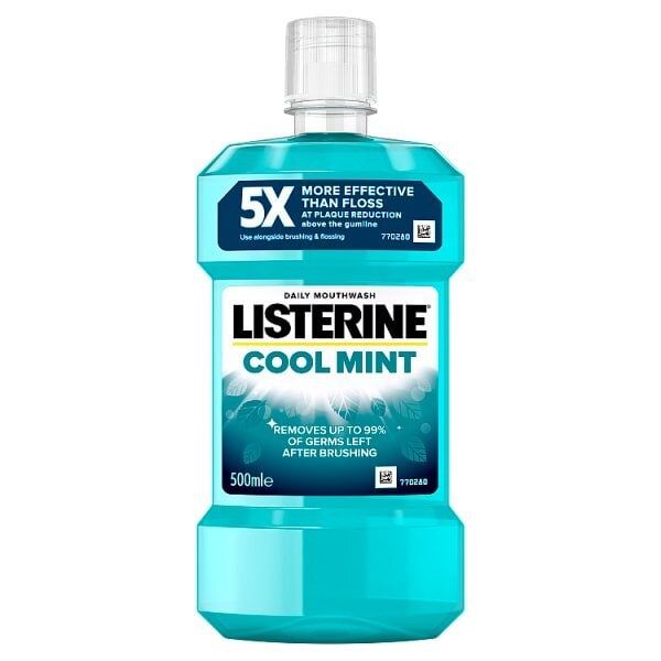 Listerine Cool Mint Anti-Bacterial Mouthwash 500ml GOODS Superdrug   