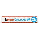 Kinder Chocolate Snackbar, 36 x 21g