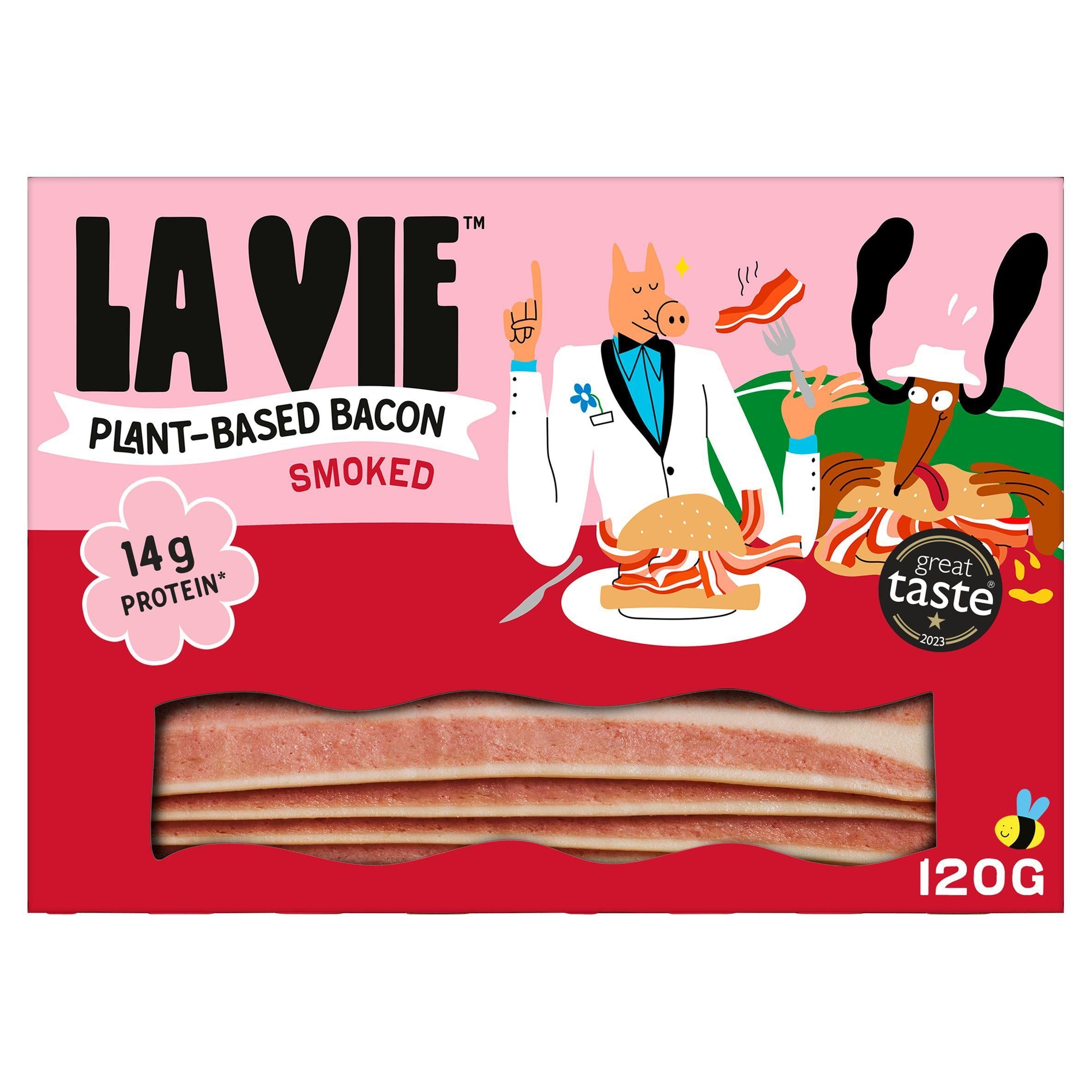 La Vie Plant Based Bacon Smoked Rashers x8 120g