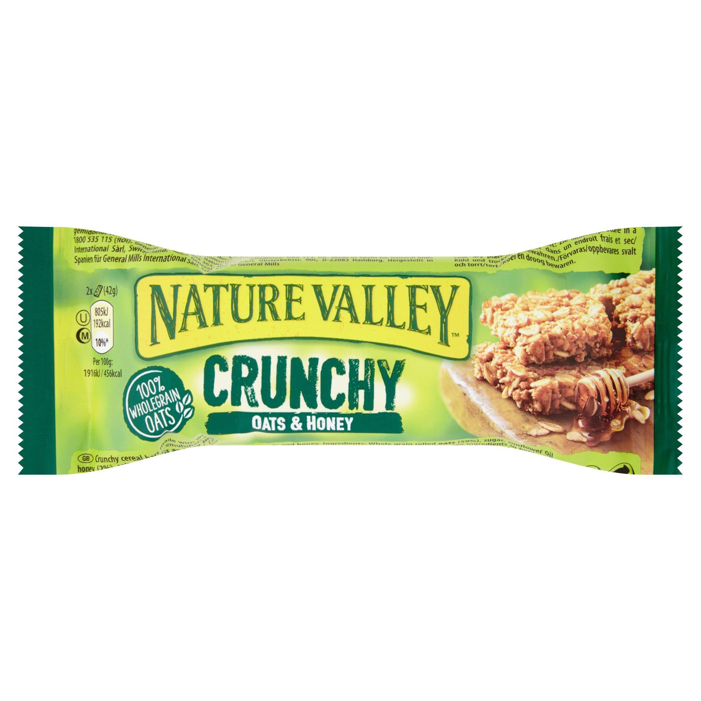 Nature Valley Crunchy Oats & Honey Cereal Bar 42g cereal bars Sainsburys   